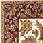 Tapis ivoire tissé à la machine traditionnel rouge-2135773825