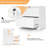 Aobabo Locking Metal Office Storage Organizer Filing Cabinet