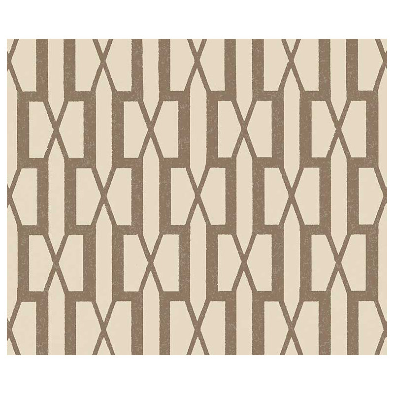 Schumacher x Veere Grenney Belvedere Wallpaper, Berber Brown