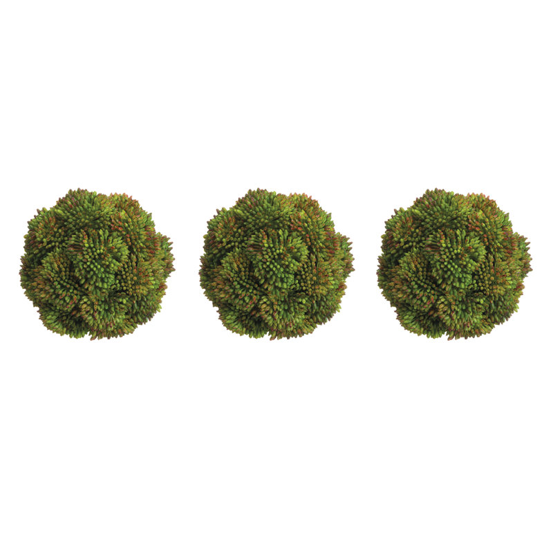 Decorative Sedum Balls, Green
