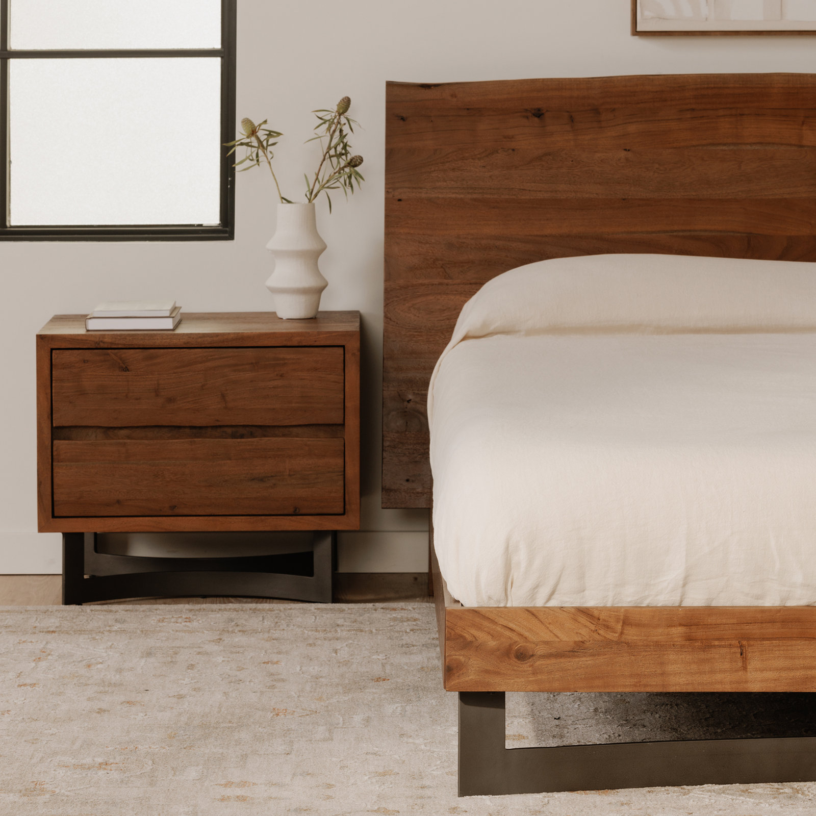 Sahera Acacia Nightstand