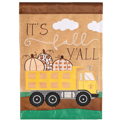 Double Sided 18 in. H x 13 in. W Polyester Garden flag