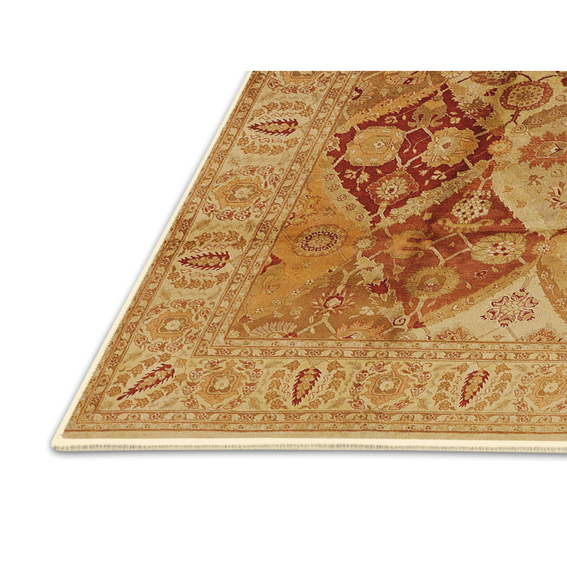 Tapis oriental beige / jaune Zoar, Rectangle 6 pi x 9 pi