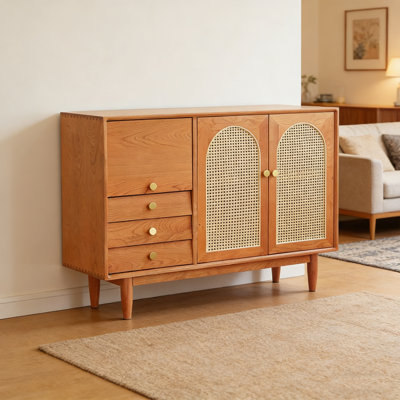 Rattan minimalist sideboard