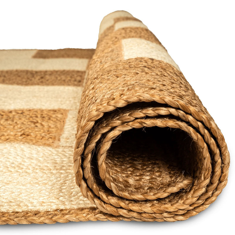 Tapis tissé à la main deux tons