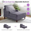 Chaise longue rembourrée l 38,58 po Garit-1722592366