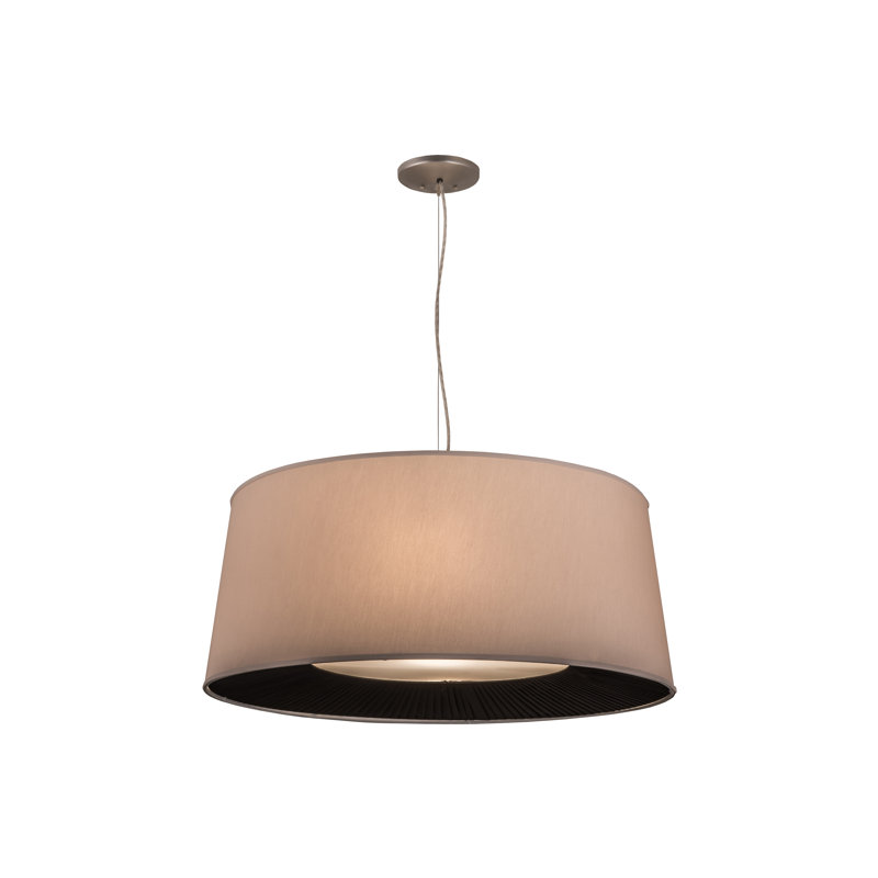 Bruges 1 - Light Black Drum Pendant
