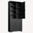 Bathroom Storage Cabinet with Doors and Tilt-Out Laundry Hamper-483995919