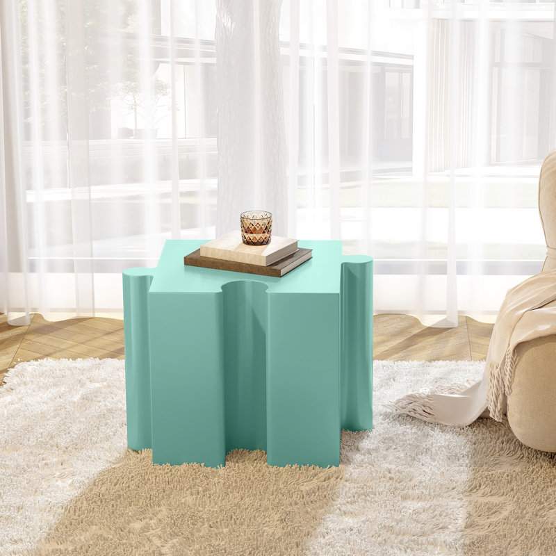 Table de bout, petite table d'appoint, table d'appoint pour l'intérieur et l'extérieur, Vert clair