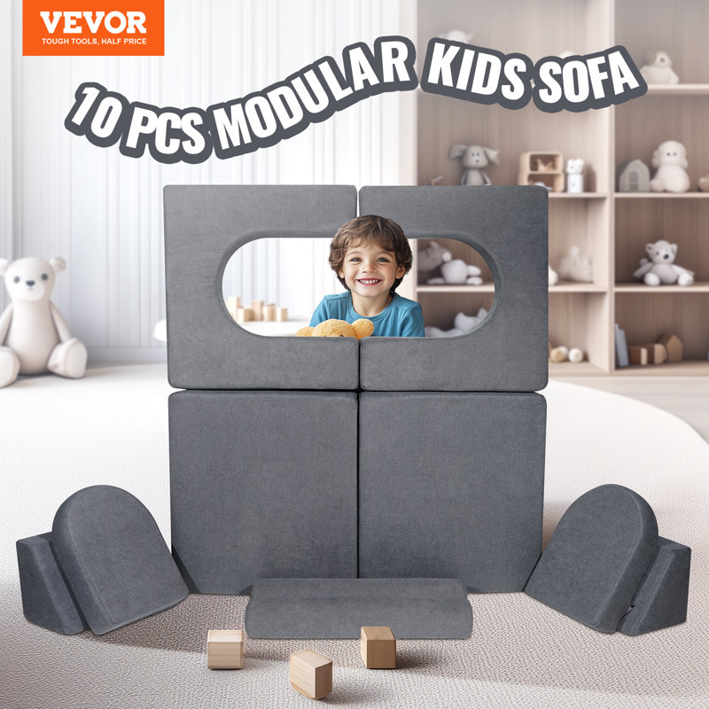 Canapé modulaire modulaire pour enfants 10 pièces DIY