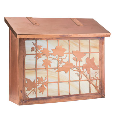 English Ivy Brass Wall Mounted Mailbox