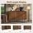 Angela Walnut Sideboard Cabinet, Modern Wood Sideboard Buffet Cabinet for Kitchen Dining Room, 55.3"W x 15.8"D x 31.7"H