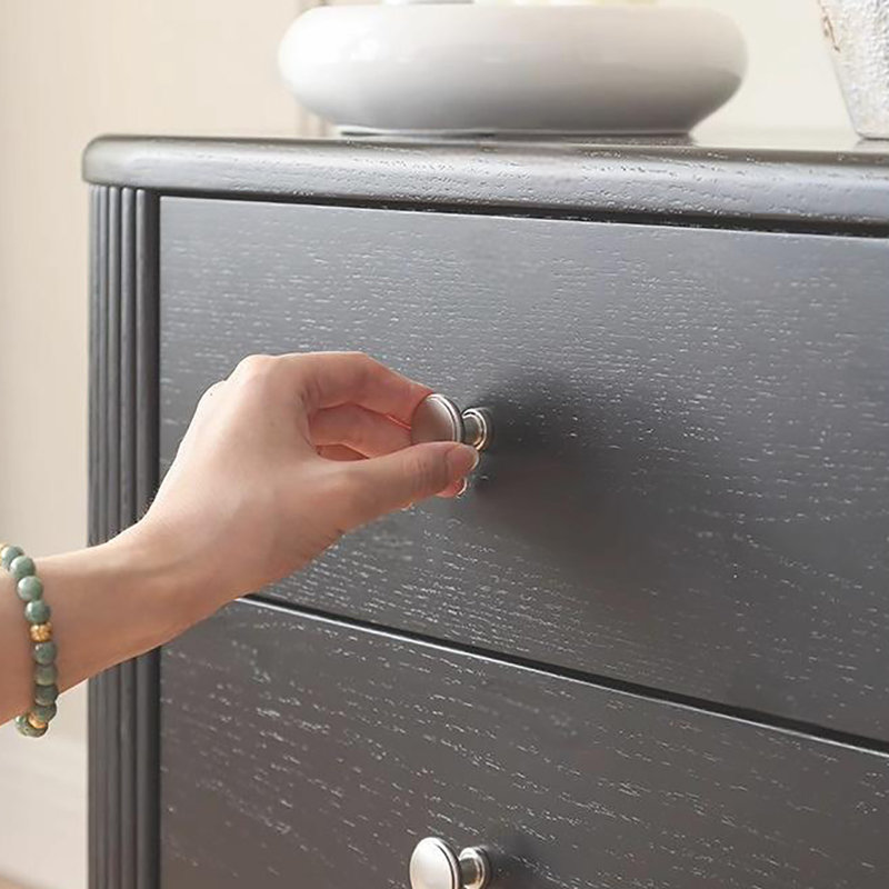 Meuble télé rétro, Noir, 86.6"