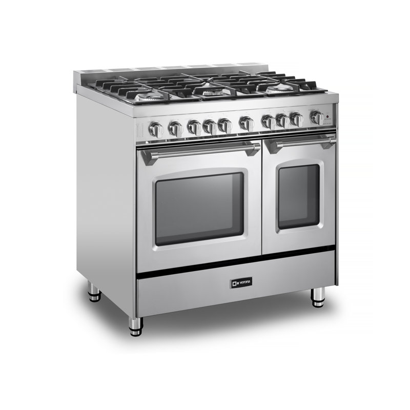 Prestige 36" Freestanding Gas Range with Convection Oven, Stainless Steel