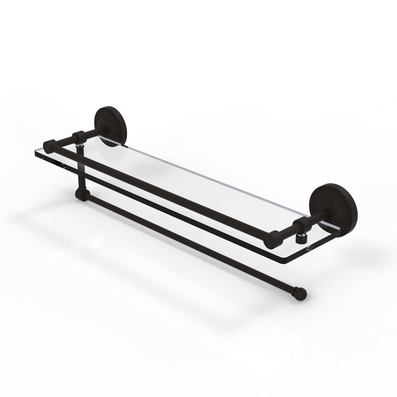 Alcott Bracket Shelf with Towel Bar, Oil Rubbed Bronze