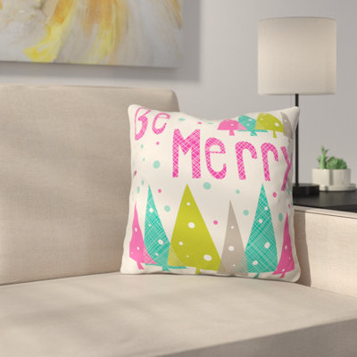 Heather Dutton Be Merry Throw Pillow