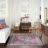 Machine Washable Southwestern Navy/Muted Red/Beige Area Rug-704982292