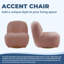 Fauteuil d'appoint pivotant en sherpa Teddy-808957475