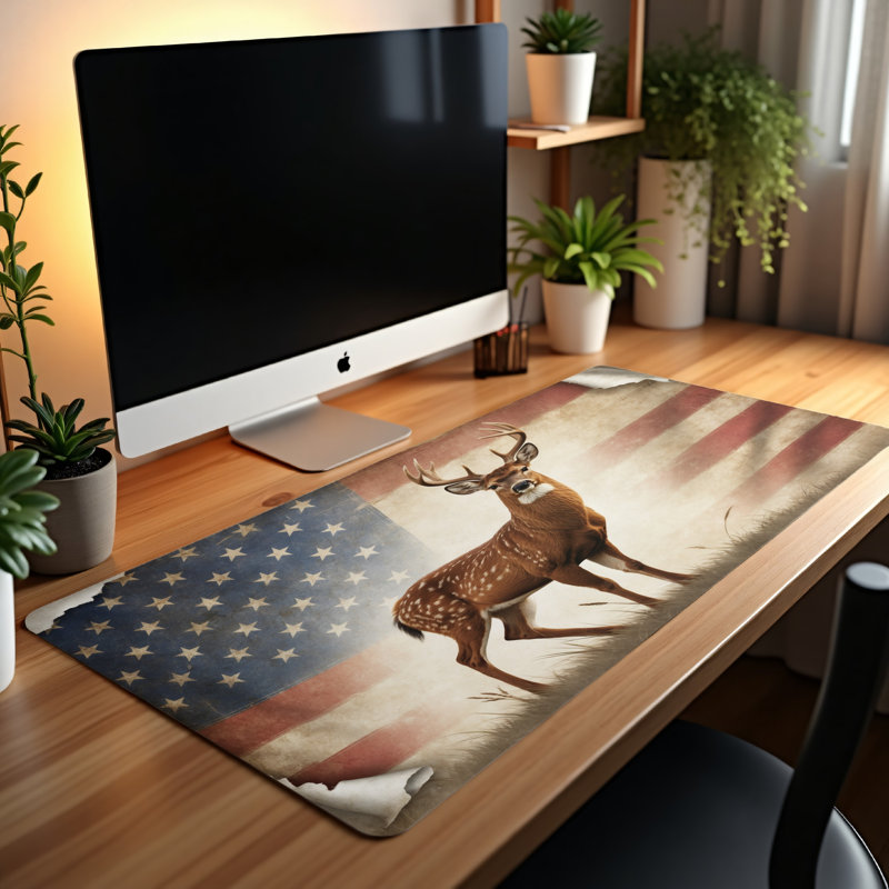 Polyester Desk Pad, 14.4x12.1