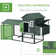 Pawhut 27.8 Square Feet Chicken Coop with Chicken Run For Up To 6 Chickens