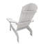 Chaise blanche en bois massif avec trou pour parasol - confortable et pour la terrasse intérieure / extérieure, le porche, la terrasse, le jardin, le bord de la piscine Assemblage facile inclus, utilisation polyvalente-1206049193