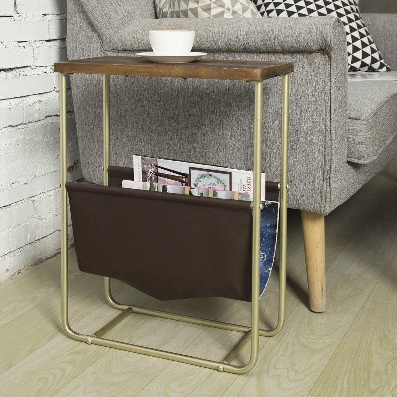 Table de bout en bois de pin