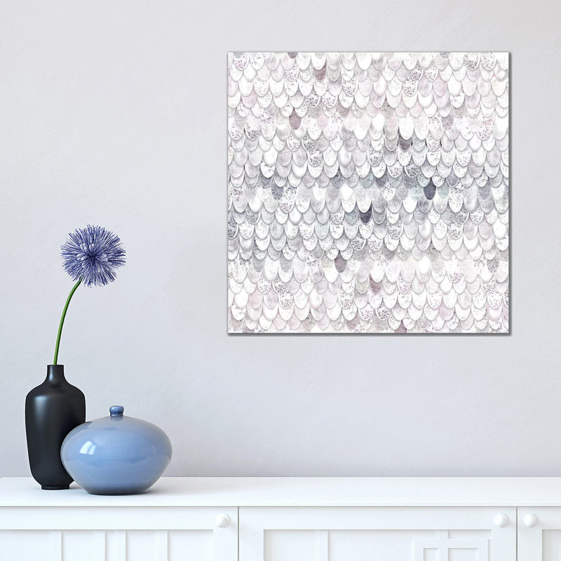 Magic Mermaid White Square by Monika Strigel - Wrapped Canvas Painting, 45.72 cm H x 45.72 cm W x 3.175 cm D