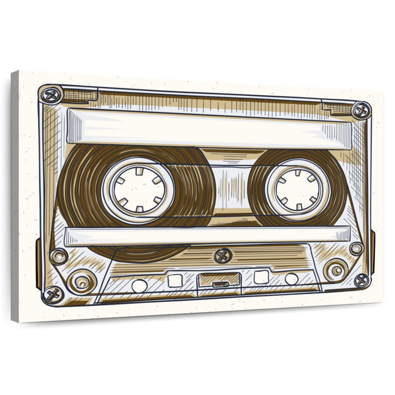 Abarca Audio Cassette, 26" H x 39" W