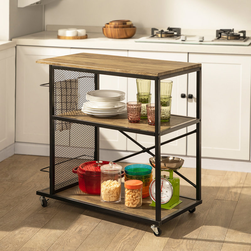 Cantillo Wood Bar Cart