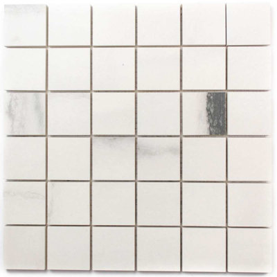 Carreau de mosaïque en porcelaine mate pour plancher et mur 2 po x 2 po Penthouse
