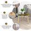 Ensemble de 2 tables basses gigognes triangulaires Vineyard
