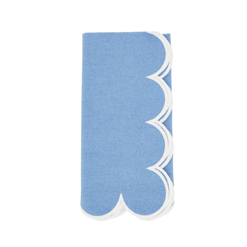 Serviette rectangulaire Paddock 100% coton, Bleu