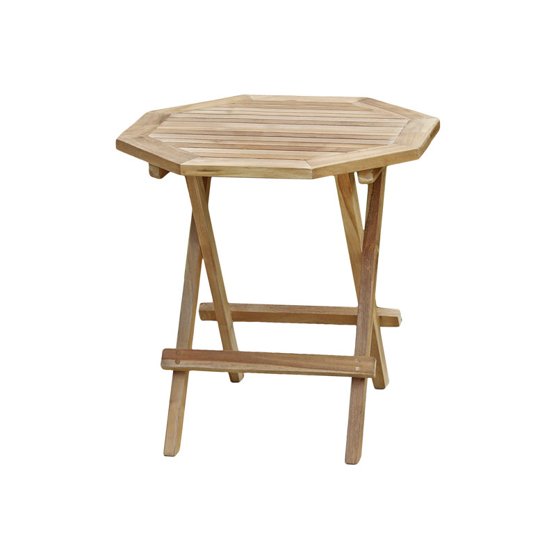 Yadira Teak Folding Outdoor Side Table , 50cm cm W 50cm cm D