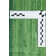 Hand Woven Cotton Green/White Indoor Rug