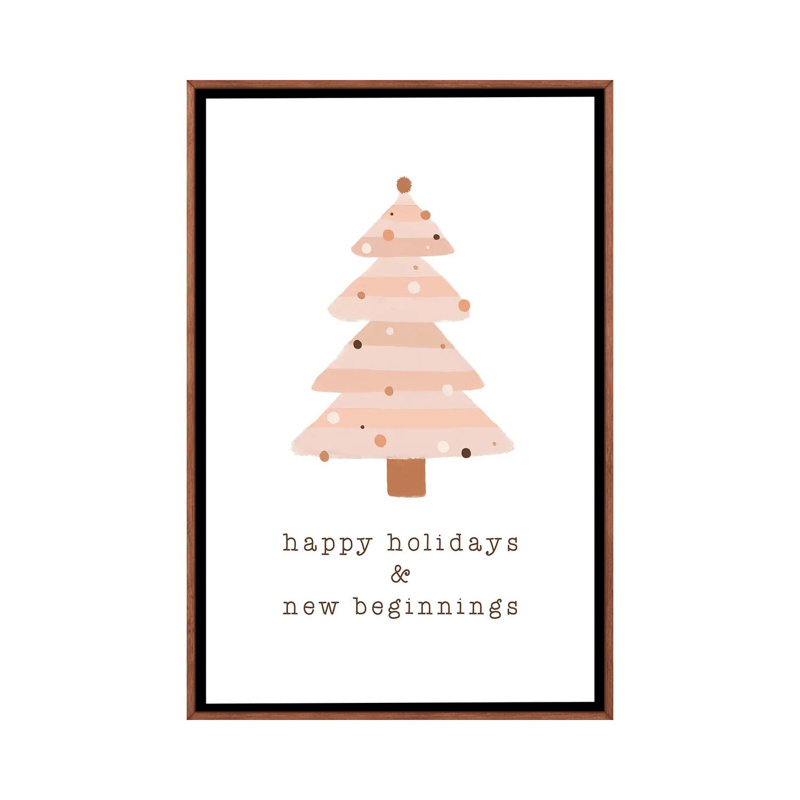 « Happy Holidays & New commencements » par Orara studio, reproduction d’art, H 40 po x l 26 po x P 1,5 po, Pas de tapis
