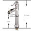 Robinet de vasque de salle de bain à poignée simple avec robinet cascade en laiton-94815516