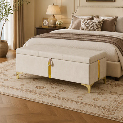 Repose-pieds avec rangement Elegant