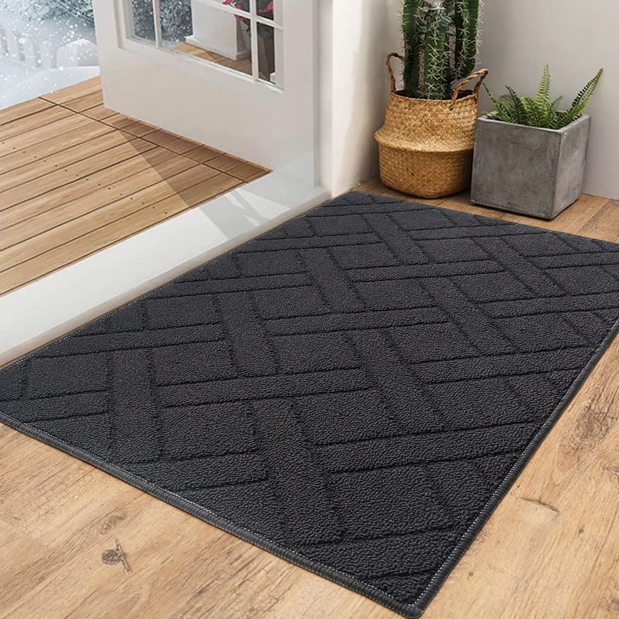 Latitude Run® Florine Non-Slip Indoor/Outdoor Door Mat & Reviews | Wayfair