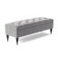 Safar Wide Tufted Rectangle Ottoman Storage Bench – Upholstery Plush Velvet Shoe Bench with Black Turned Wooden Legs-108634780-111753553