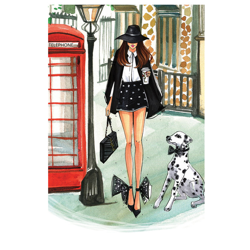 Black And White Monday II by Rongrong DeVoe - Wrapped Canvas Print, 66.04 cm H x 45.72 cm W x 3.175 cm D