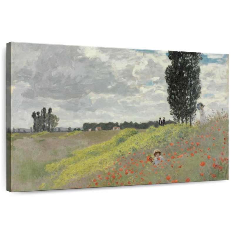 Alvord A Walk In The Meadows At Argenteuil, H 32 po x l 48 po