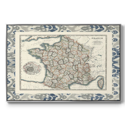 Carte frontalière de la France