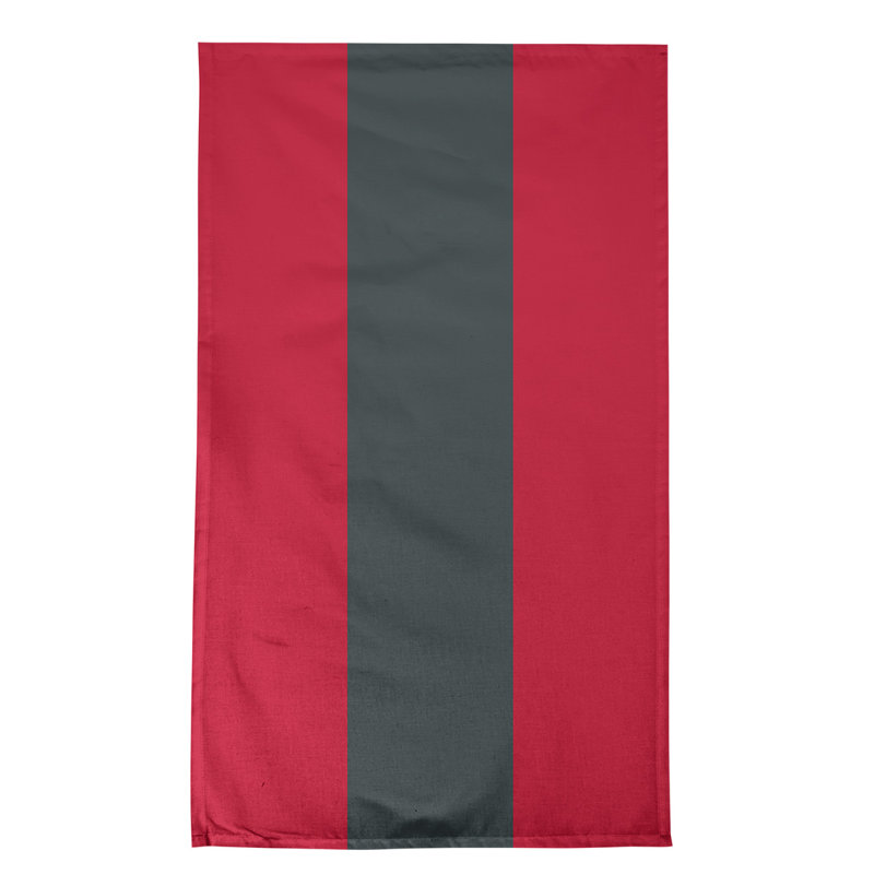 Anaheim Stripe Tea Towel Kitchen Towel, Cotton Twill, Red/Steel Gray/Red