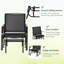Chaise berçante d'extérieur en métal