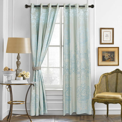 Dolce-Mela Cotton Blend Blackout Curtain