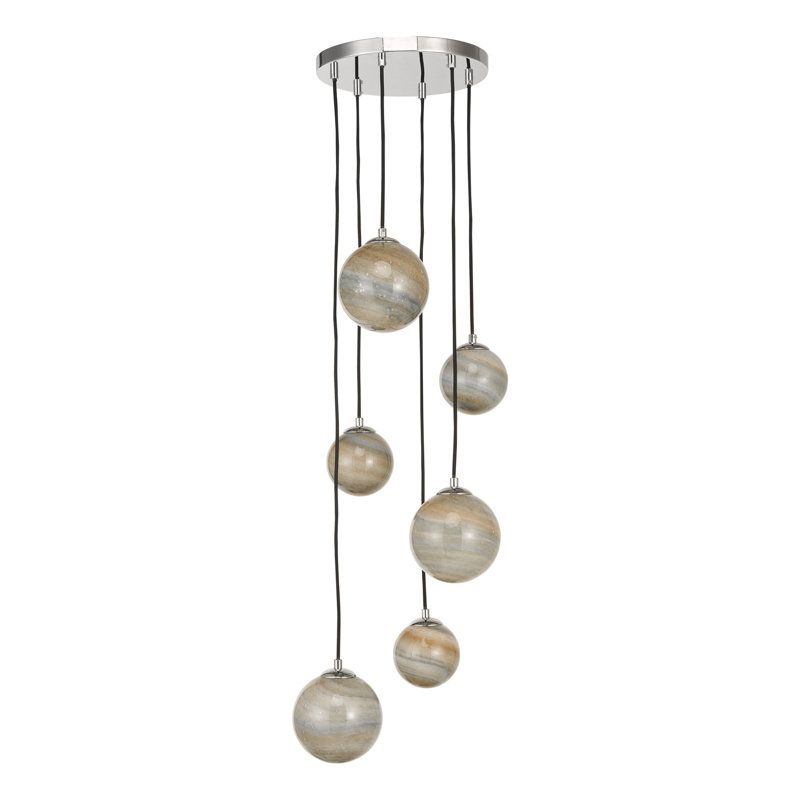 Coraleen 6 - Light Polished Chrome Pendant