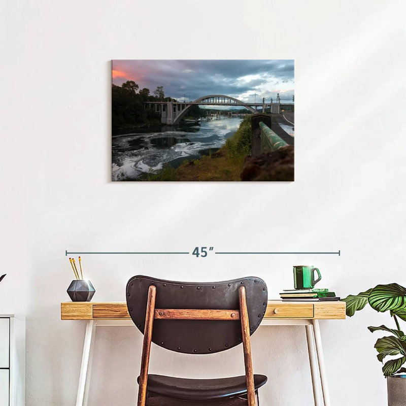 Lilie Dramatic Oregon Bridge, 20" H x 30" W
