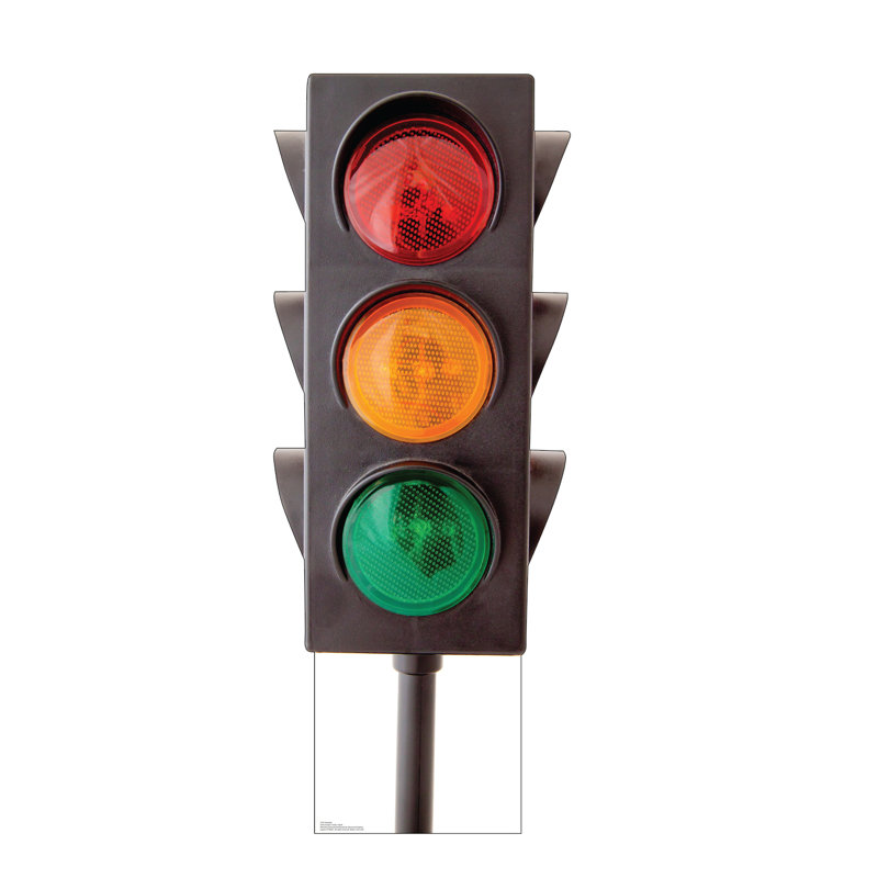65'' Life-Size Stoplight Cardboard Standup Decor