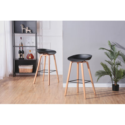 Blalock Counter Stool with Solid Wood Frame