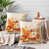 Citrouilles aquarelles orange et blanches